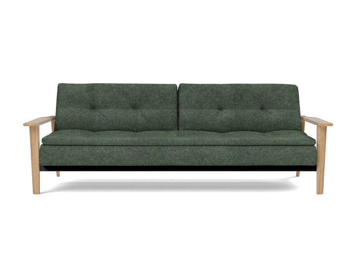 Canapea extensibila Dublexo Frej Oak 115x210cm, tesatura la alegere #material_281-avella-pine-green