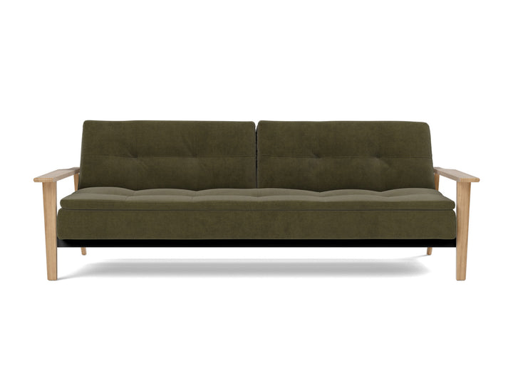 Canapea extensibila Dublexo Frej Oak 115x210cm, tesatura la alegere #material_316-cordufine-pine-green