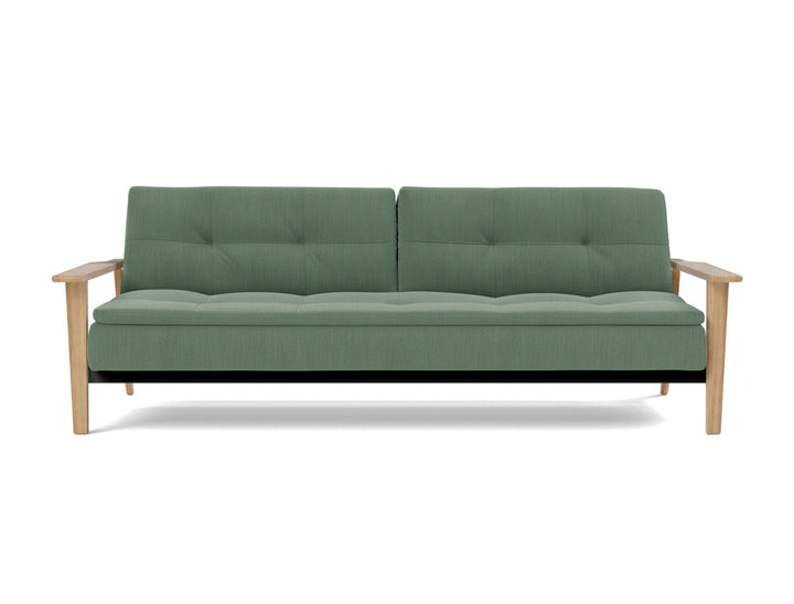 Canapea extensibila Dublexo Frej Oak 115x210cm, tesatura la alegere #material_518-elegance-green