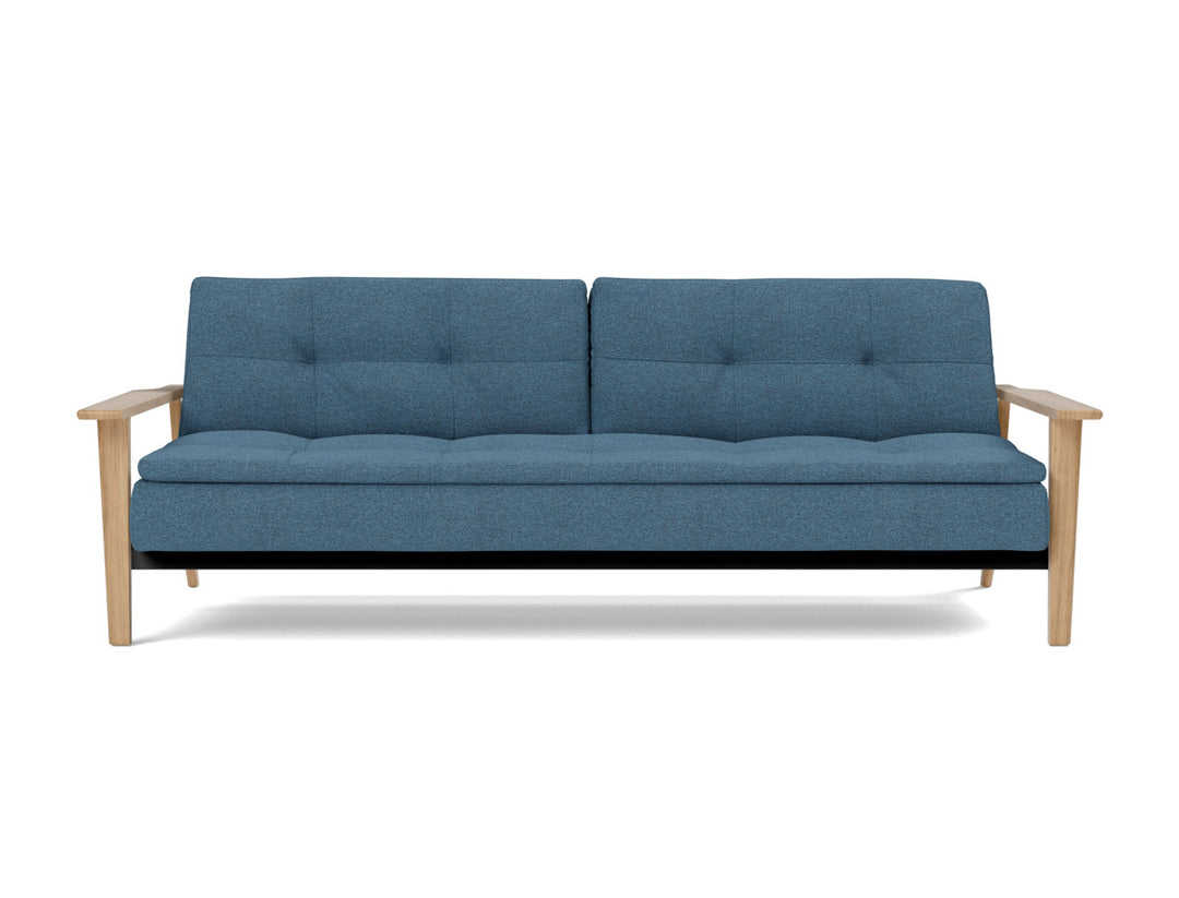 Canapea extensibila Dublexo Frej Oak 115x210cm, tesatura la alegere #material_302-weda-blue
