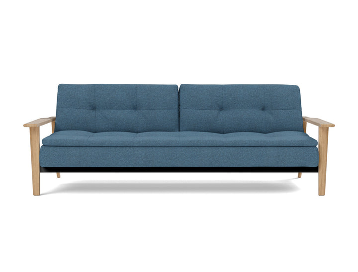 Canapea extensibila Dublexo Frej Oak 115x210cm, tesatura la alegere #material_302-weda-blue