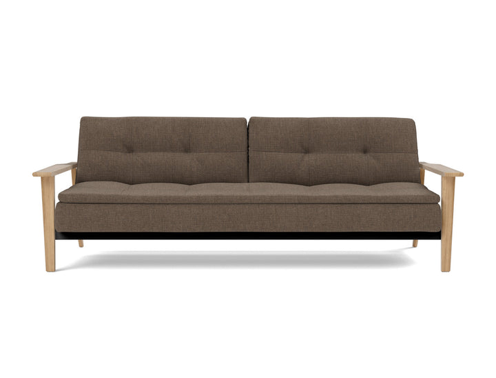Canapea extensibila Dublexo Frej Oak 115x210cm, tesatura la alegere #material_411-esina-cedar-brown