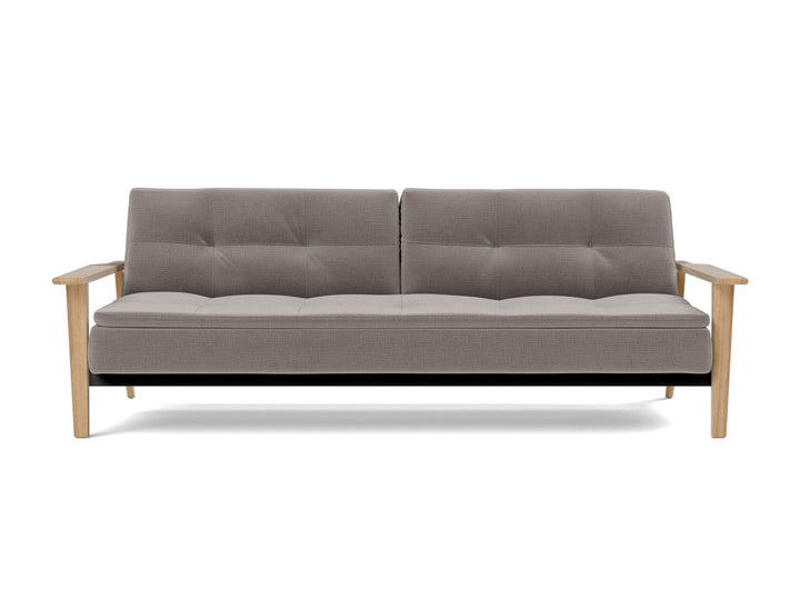 Canapea extensibila Dublexo Frej Oak 115x210cm, tesatura la alegere #material_418-esina-truffle