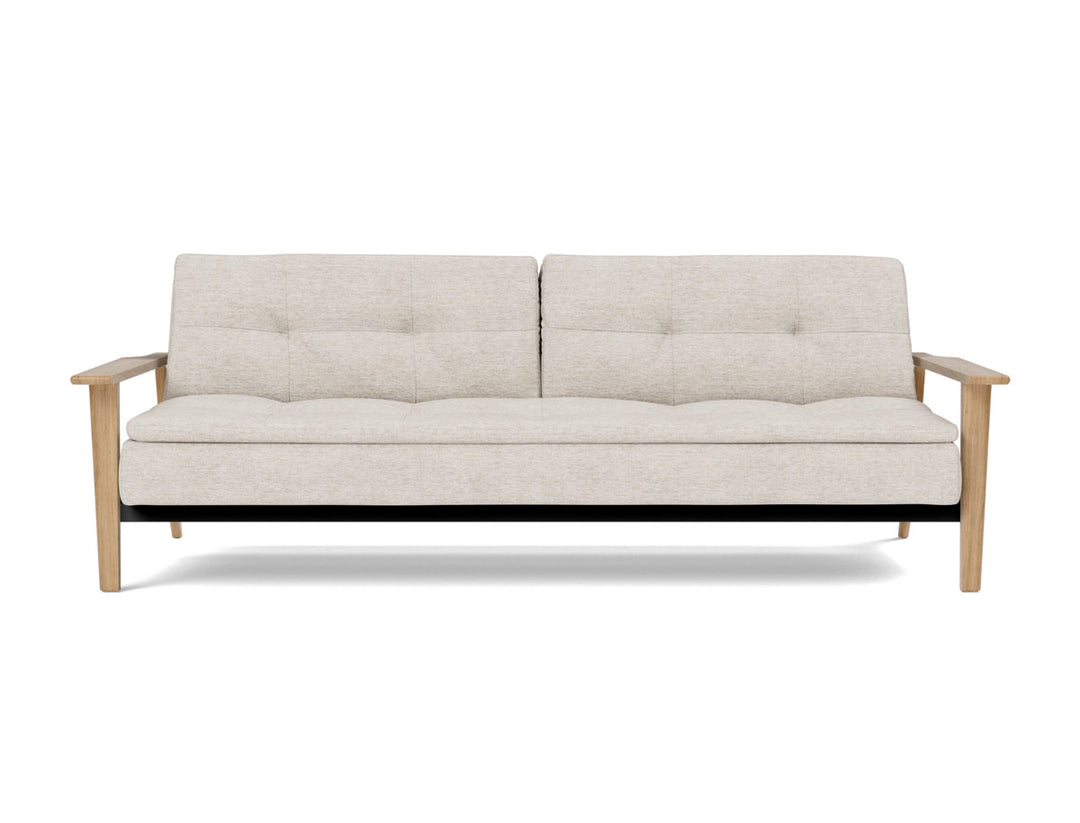 Canapea extensibila Dublexo Frej Oak 115x210cm, tesatura la alegere #material_470-yuveno-natural