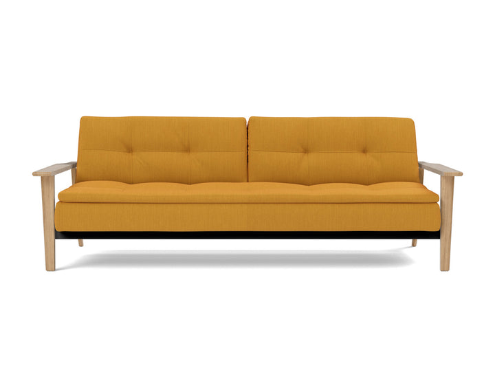 Canapea extensibila Dublexo Frej Oak 115x210cm, tesatura la alegere #material_507-elegance-burned-curry
