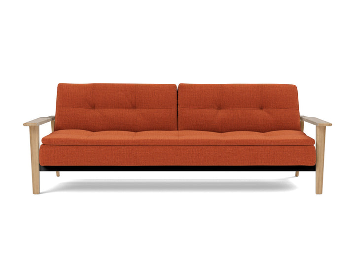 Canapea extensibila Dublexo Frej Oak 115x210cm, tesatura la alegere #material_412-esina-rust-orange