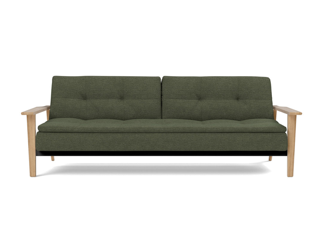 Canapea extensibila Dublexo Frej Oak 115x210cm, tesatura la alegere #material_353-taura-forest