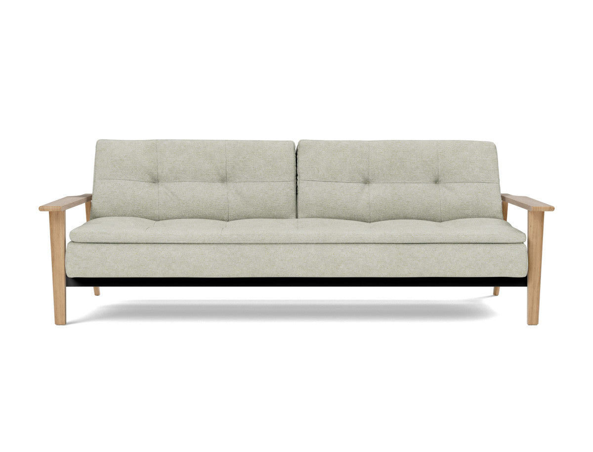 Canapea extensibila Dublexo Frej Oak 115x210cm, tesatura la alegere
