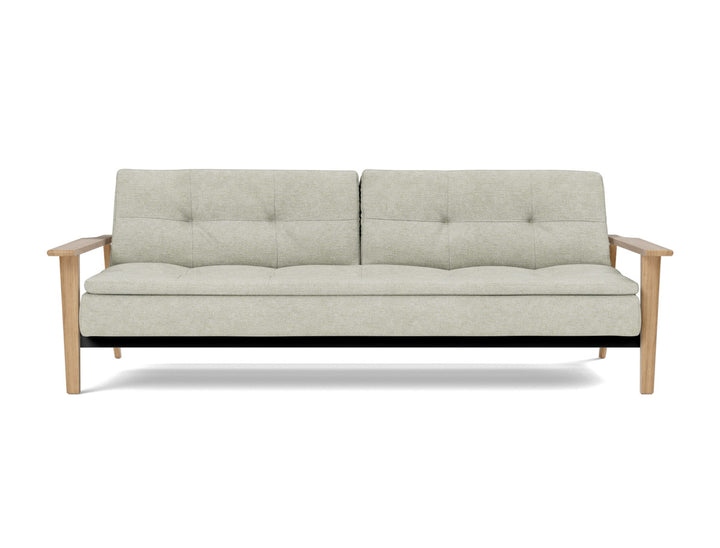 Canapea extensibila Dublexo Frej Oak 115x210cm, tesatura la alegere #material_280-avella-sand