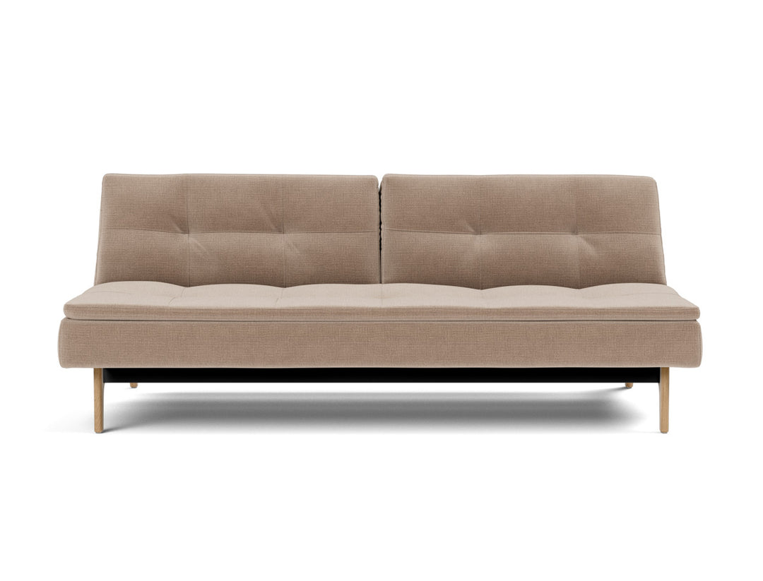 Canapea extensibila Dublexo Eik Oak 115x210cm, tesatura la alegere #material_417-esina-mocha