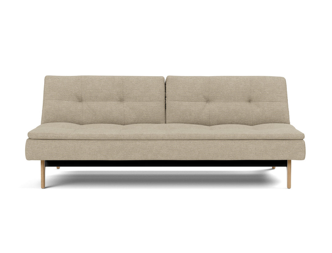 Canapea extensibila Dublexo Eik Oak 115x210cm, tesatura la alegere #material_356-taura-sand