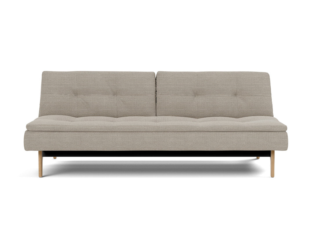 Canapea extensibila Dublexo Eik Oak 115x210cm, tesatura la alegere #material_579-kenya-gravel