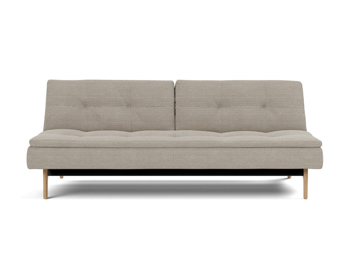 Canapea extensibila Dublexo Eik Oak 115x210cm, tesatura la alegere #material_579-kenya-gravel