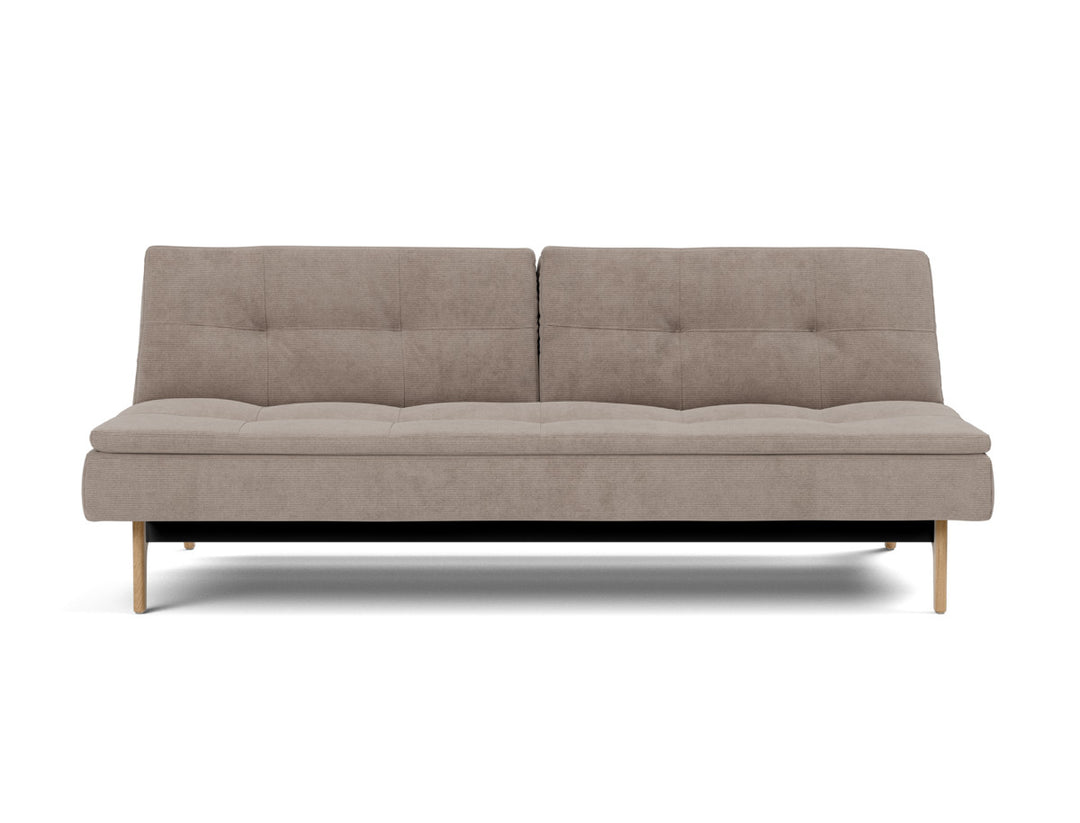 Canapea extensibila Dublexo Eik Oak 115x210cm, tesatura la alegere #material_318-cordufine-beige