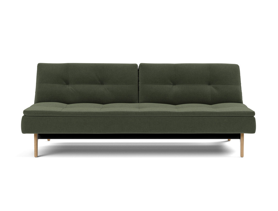 Canapea extensibila Dublexo Eik Oak 115x210cm, tesatura la alegere #material_413-esina-olive-green