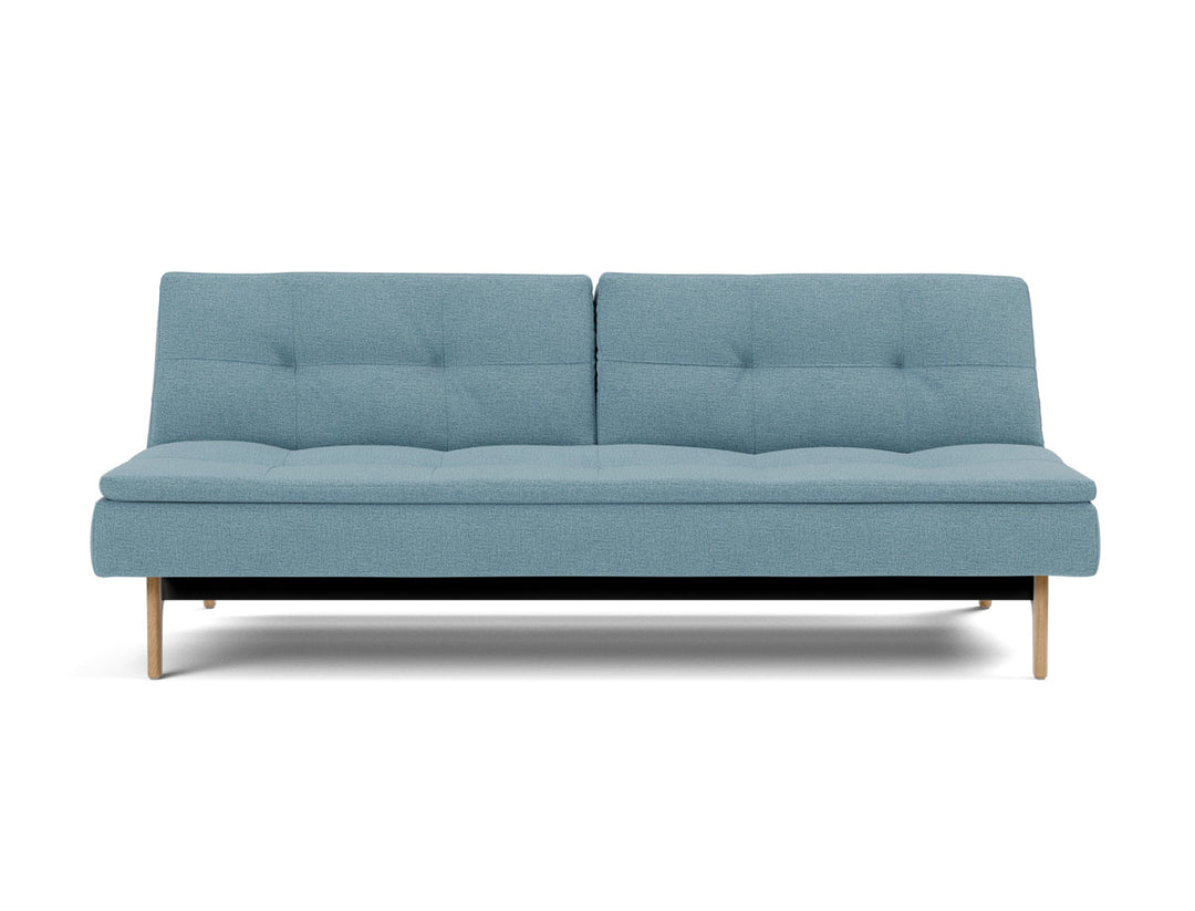 Canapea extensibila Dublexo Eik Oak 115x210cm, tesatura la alegere #material_525-mixed-dance-light-blue