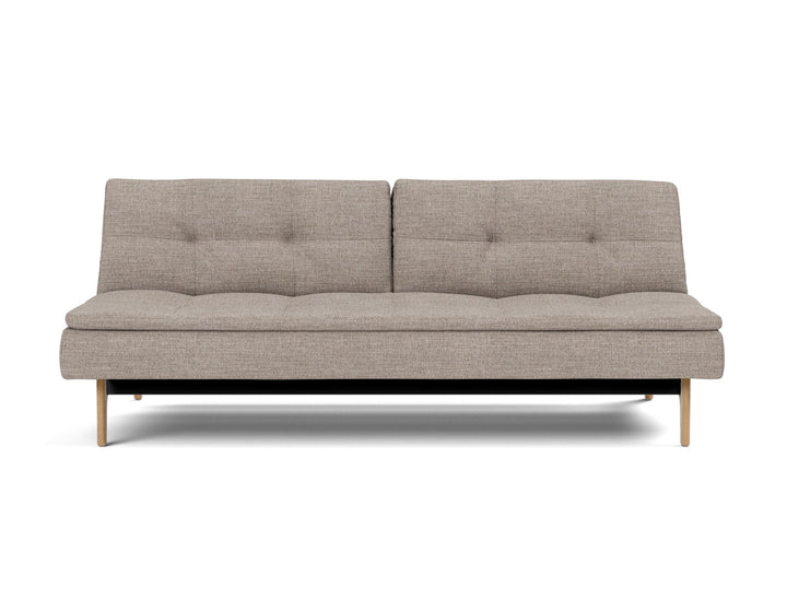 Canapea extensibila Dublexo Eik Oak 115x210cm, tesatura la alegere #material_472-yuveno-warm-grey