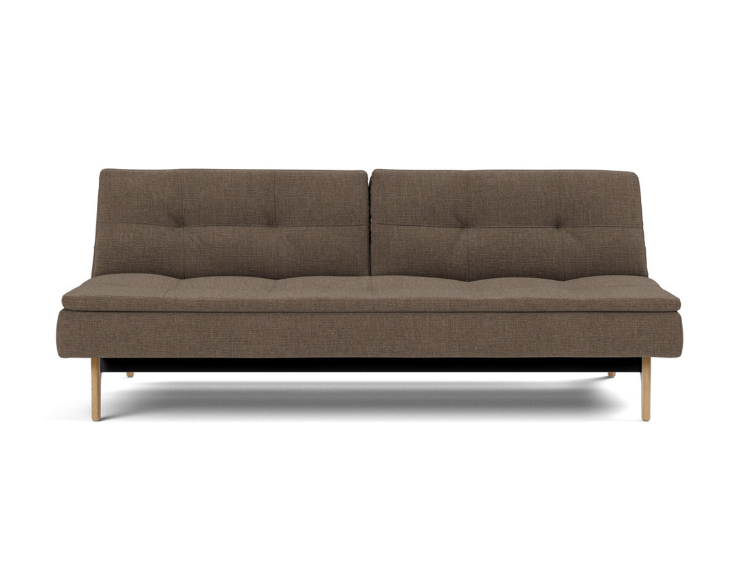 Canapea extensibila Dublexo Eik Oak 115x210cm, tesatura la alegere #material_411-esina-cedar-brown