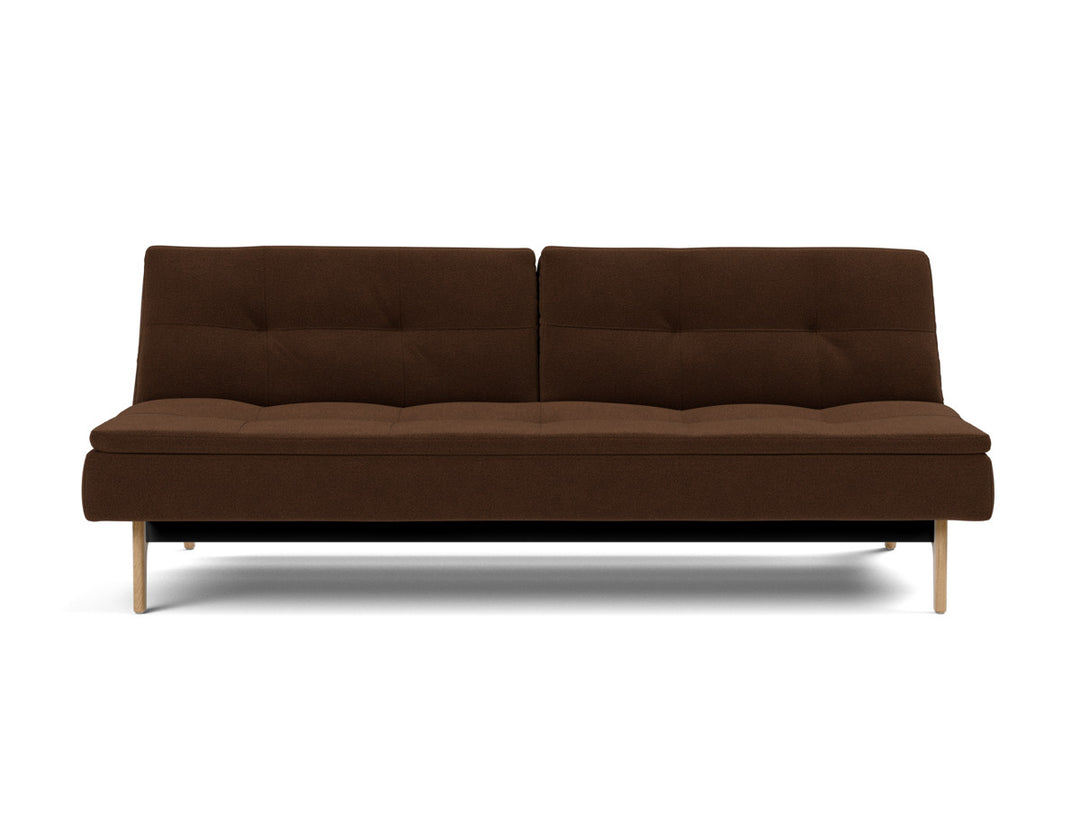 Canapea extensibila Dublexo Eik Oak 115x210cm, tesatura la alegere #material_359-taura-cappuccino