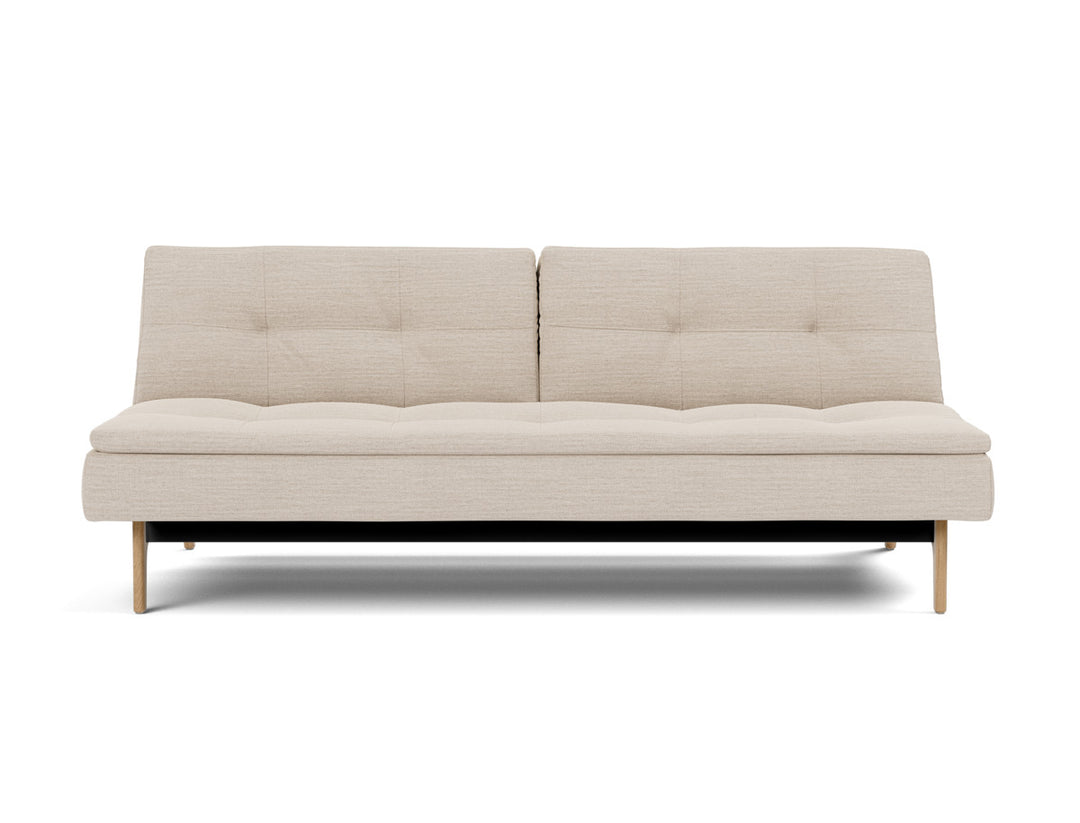 Canapea extensibila Dublexo Eik Oak 115x210cm, tesatura la alegere #material_612-blida-sand-grey