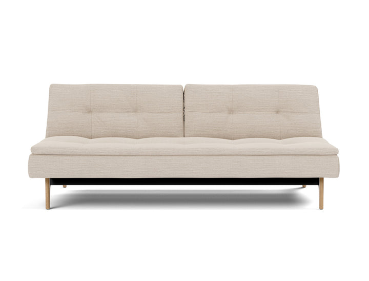 Canapea extensibila Dublexo Eik Oak 115x210cm, tesatura la alegere #material_612-blida-sand-grey