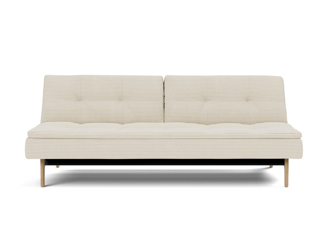 Canapea extensibila Dublexo Eik Oak 115x210cm, tesatura la alegere #material_594-corduroy-ivory
