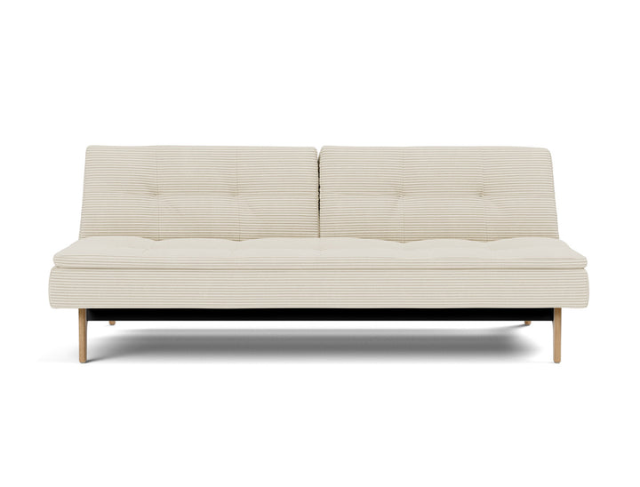Canapea extensibila Dublexo Eik Oak 115x210cm, tesatura la alegere #material_594-corduroy-ivory
