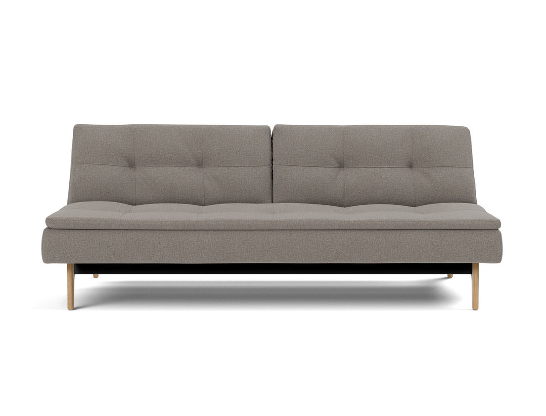 Canapea extensibila Dublexo Eik Oak 115x210cm, tesatura la alegere #material_521-mixed-dance-grey