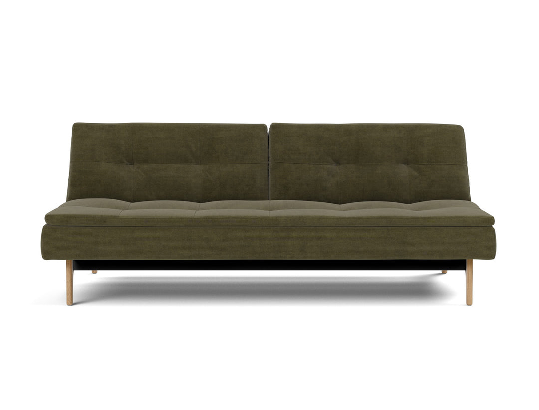 Canapea extensibila Dublexo Eik Oak 115x210cm, tesatura la alegere #material_316-cordufine-pine-green