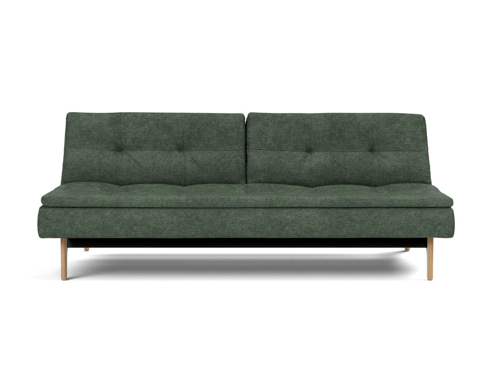 Canapea extensibila Dublexo Eik Oak 115x210cm, tesatura la alegere #material_281-avella-pine-green