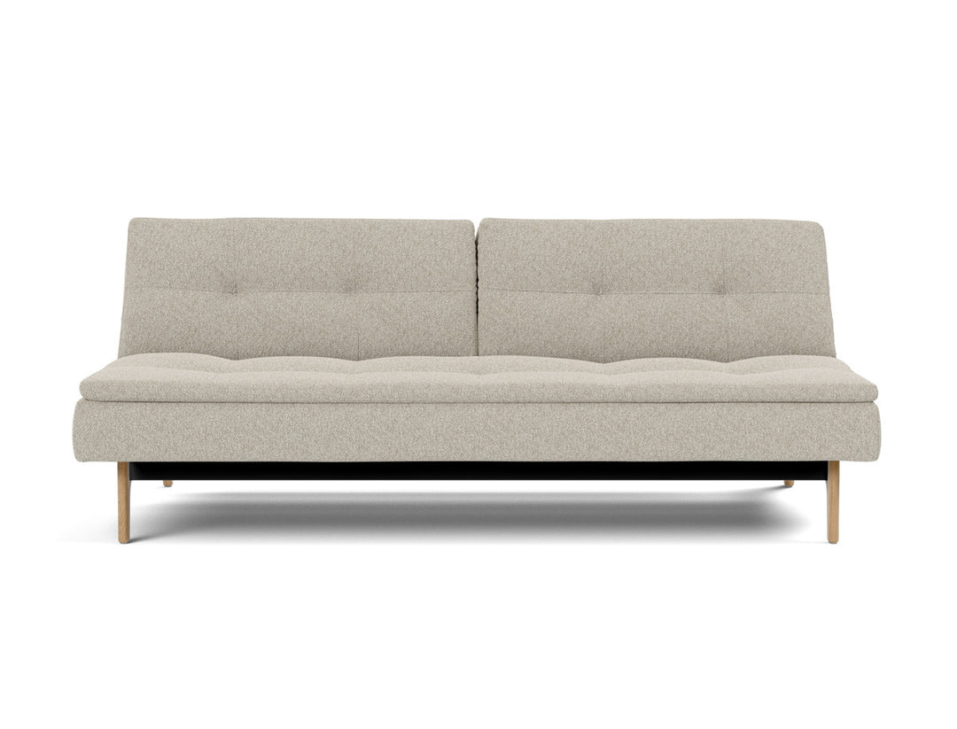 Canapea extensibila Dublexo Eik Oak 115x210cm, tesatura la alegere #material_539-boucl-beige