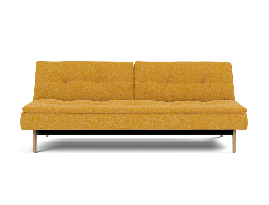 Canapea extensibila Dublexo Eik Oak 115x210cm, tesatura la alegere #material_536-boucl-ochre