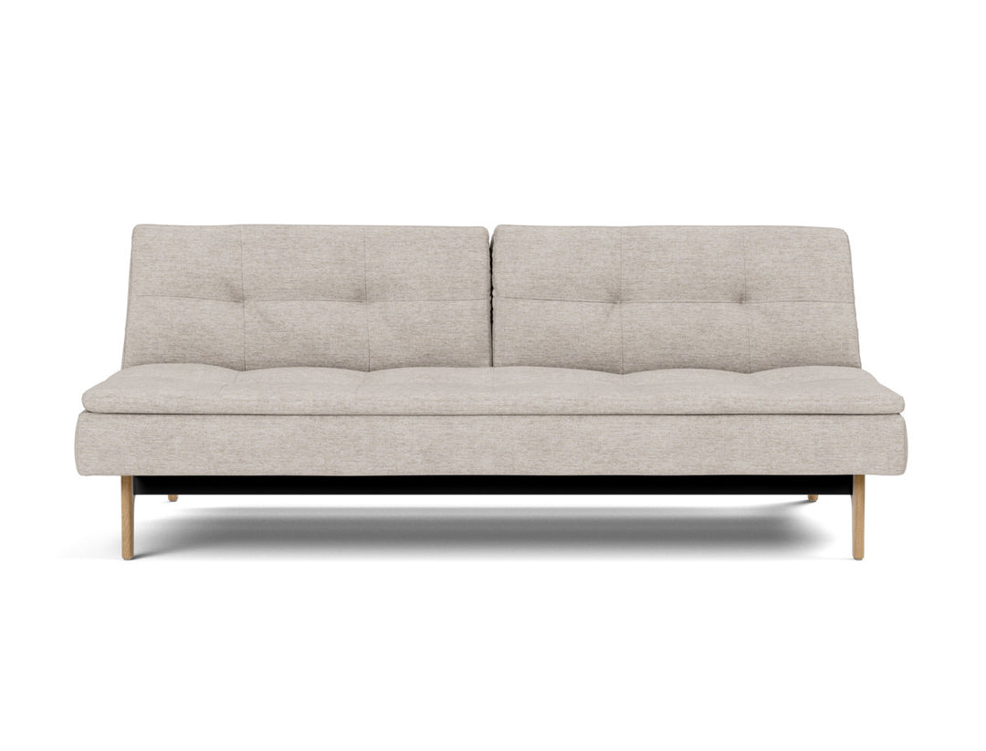 Canapea extensibila Dublexo Eik Oak 115x210cm, tesatura la alegere #material_471-yuveno-sand