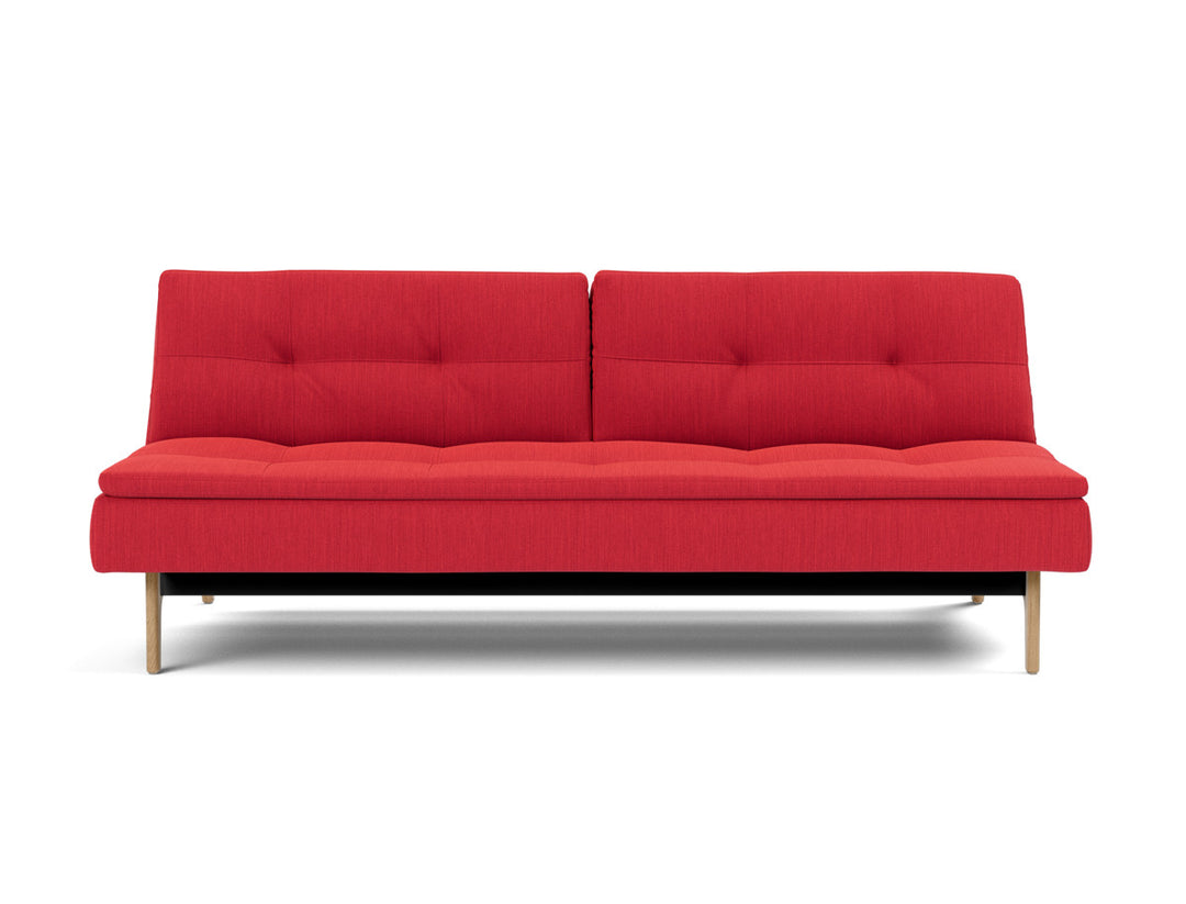 Canapea extensibila Dublexo Eik Oak 115x210cm, tesatura la alegere #material_511-elegance-red