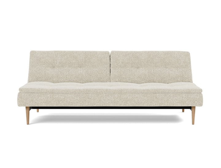 Canapea extensibila Dublexo Styletto Light Wood 115x210cm, tesatura la alegere #material_357-taura-off-white
