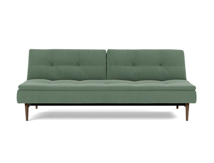 Canapea extensibila Dublexo Styletto Dark Wood 115x210cm, tesatura la alegere #material_518-elegance-green
