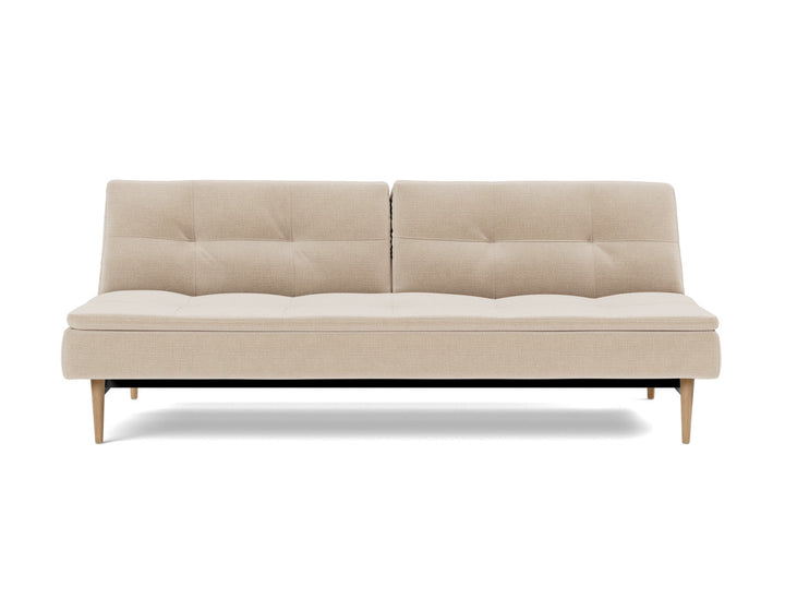 Canapea extensibila Dublexo Styletto Light Wood 115x210cm, tesatura la alegere #material_410-esina-almond