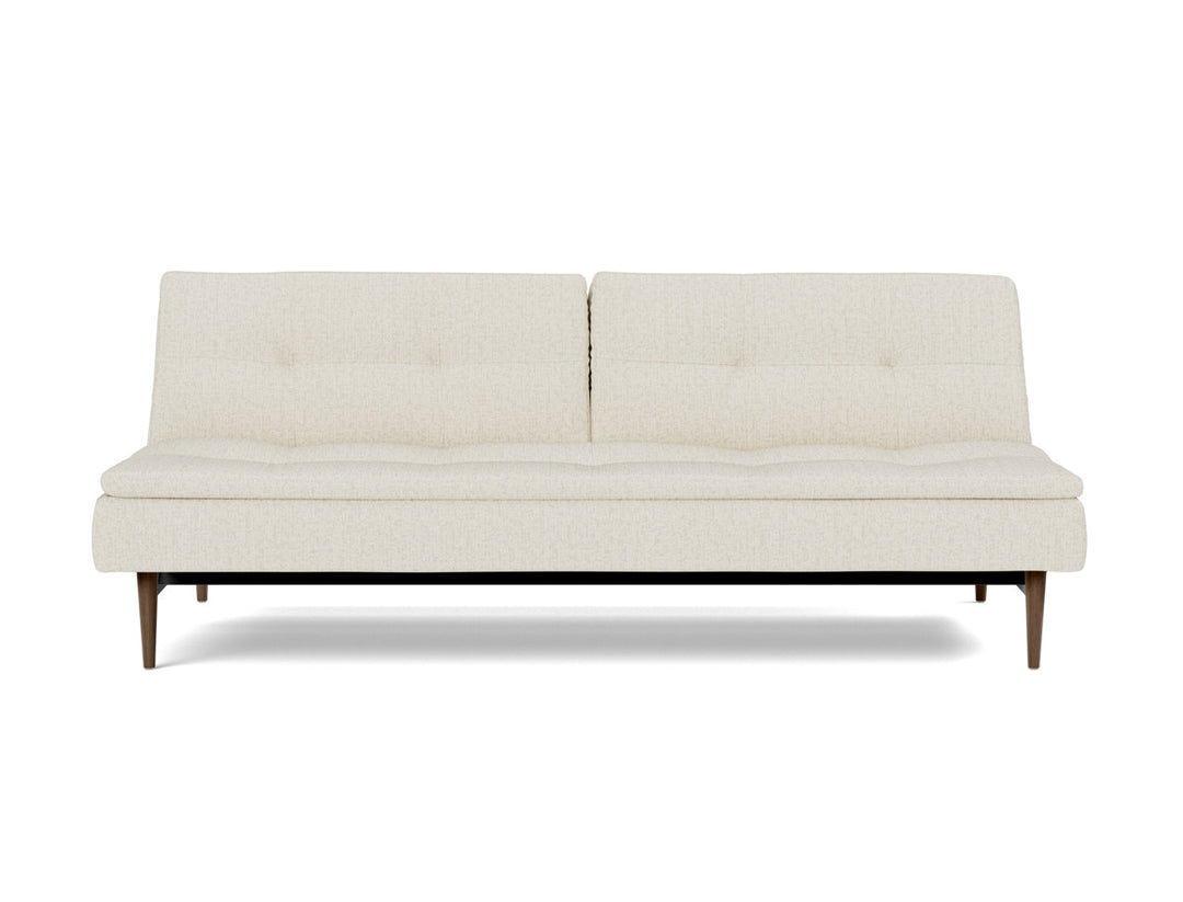Canapea extensibila Dublexo Styletto Dark Wood 115x210cm, tesatura la alegere #material_531-boucl-off-white