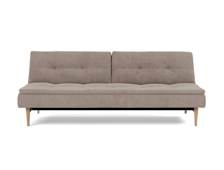 Canapea extensibila Dublexo Styletto Light Wood 115x210cm, tesatura la alegere #material_318-cordufine-beige