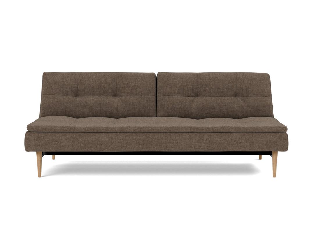 Canapea extensibila Dublexo Styletto Light Wood 115x210cm, tesatura la alegere #material_411-esina-cedar-brown