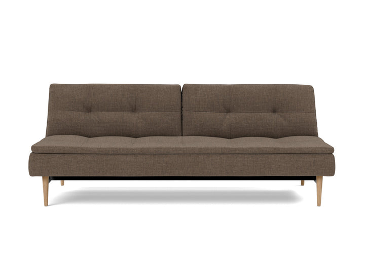 Canapea extensibila Dublexo Styletto Light Wood 115x210cm, tesatura la alegere #material_411-esina-cedar-brown