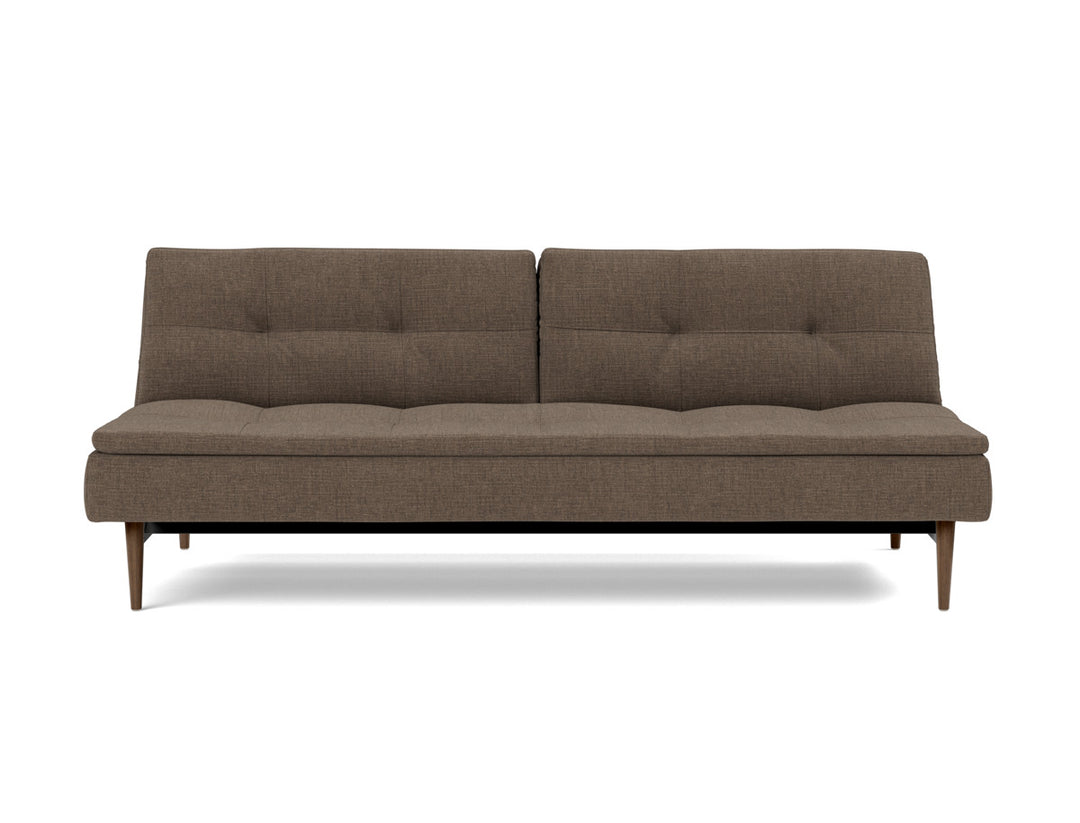 Canapea extensibila Dublexo Styletto Dark Wood 115x210cm, tesatura la alegere #material_411-esina-cedar-brown