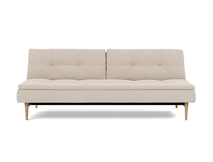 Canapea extensibila Dublexo Styletto Light Wood 115x210cm, tesatura la alegere #material_612-blida-sand-grey