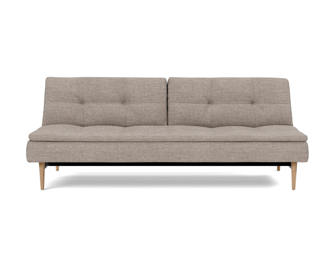 Canapea extensibila Dublexo Styletto Light Wood 115x210cm, tesatura la alegere #material_472-yuveno-warm-grey