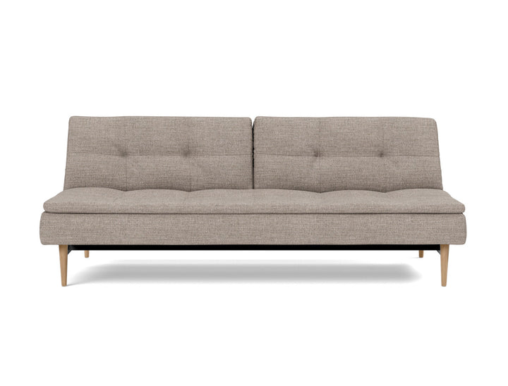 Canapea extensibila Dublexo Styletto Light Wood 115x210cm, tesatura la alegere #material_472-yuveno-warm-grey