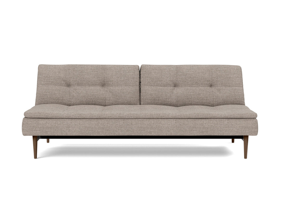 Canapea extensibila Dublexo Styletto Dark Wood 115x210cm, tesatura la alegere #material_472-yuveno-warm-grey