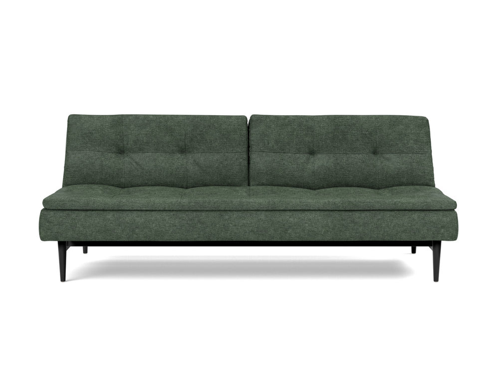 Canapea extensibila Dublexo Styletto Black Wood 115x210cm, tesatura la alegere #material_281-avella-pine-green