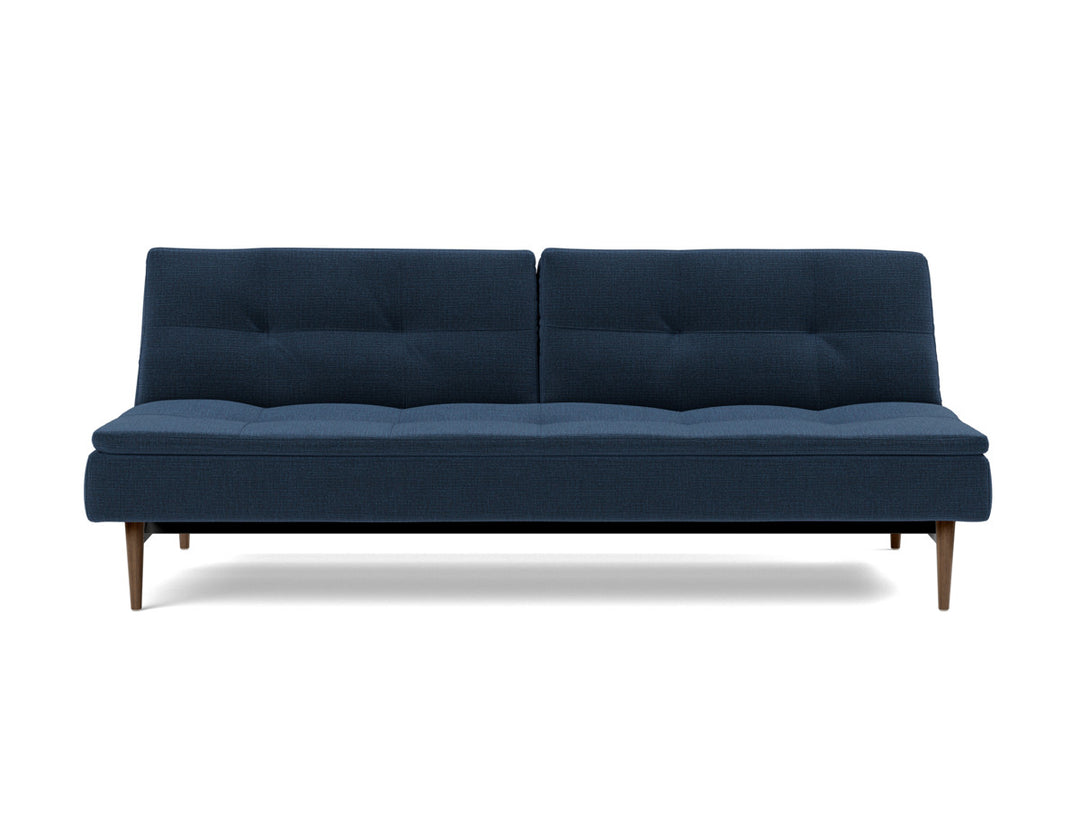 Canapea extensibila Dublexo Styletto Dark Wood 115x210cm, tesatura la alegere #material_414-esina-indigo-blue