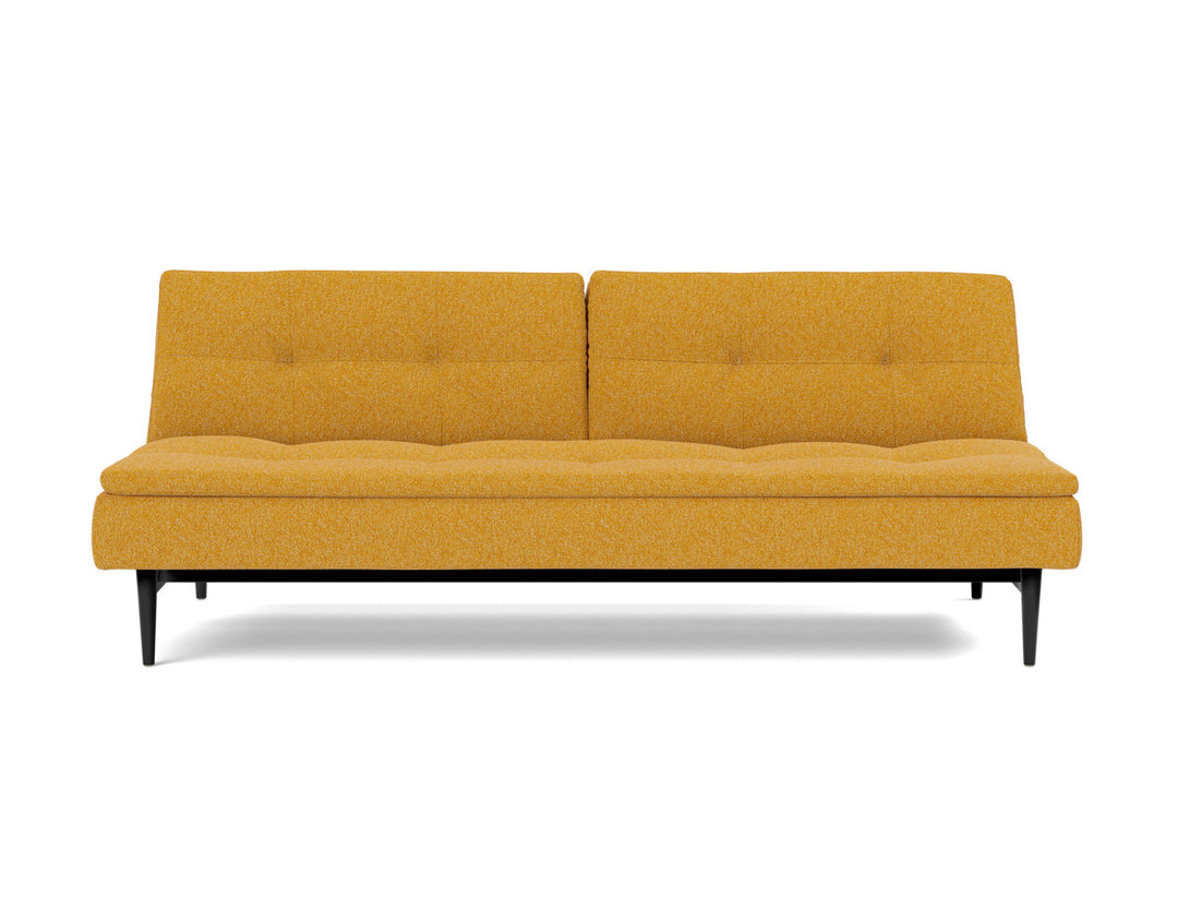 Canapea extensibila Dublexo Styletto Black Wood 115x210cm, tesatura la alegere #material_536-boucl-ochre