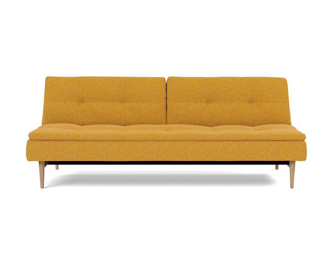 Canapea extensibila Dublexo Styletto Light Wood 115x210cm, tesatura la alegere #material_536-boucl-ochre